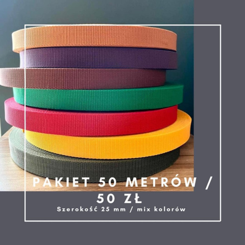 taśma nośna pakiet - łącznie 50 m 25 mm