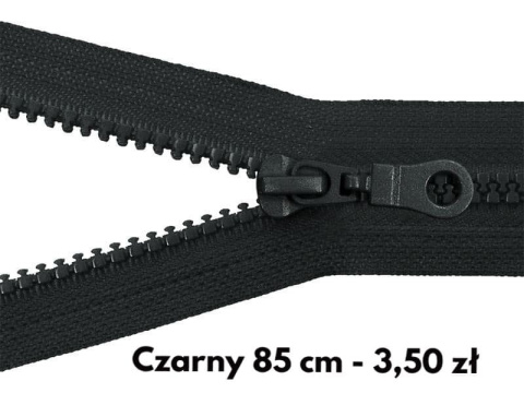 zamek rodzielczy 75 cm czarny