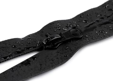zamek suwak 70 cm czarny wodoodporny