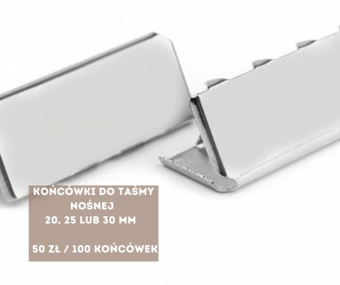 końcówki do taśmy nośnej 100 sztuk